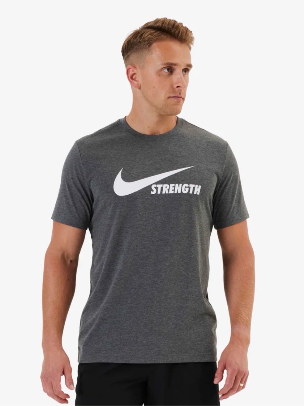 Nike Strength Men's Large Charcoal Dri-Fit Tee